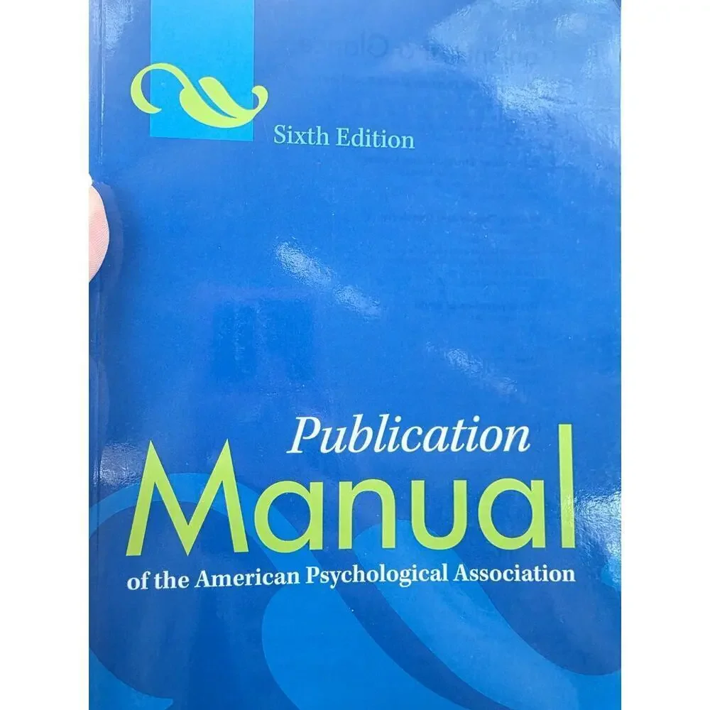 Publication‎ manual of the American Psychological Association (6th ed.) 2010